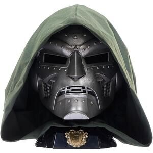 Marvel Legends Doctor Doom Helmet Adult Gray Roleplay Collectible Mask Gear